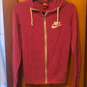 Nike Zip up Pink Sweatshirt